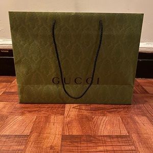 Empty large Gucci bag.